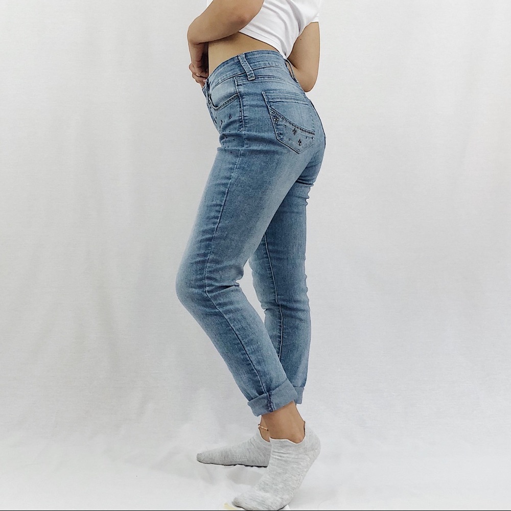 Nordstrom Bedazzled Mom Jeans